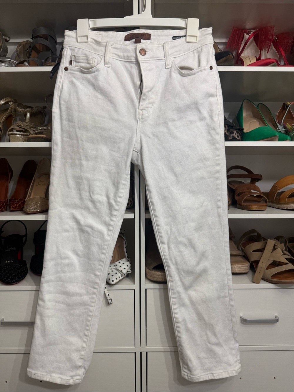Judy Blue White Straight Leg Jeans